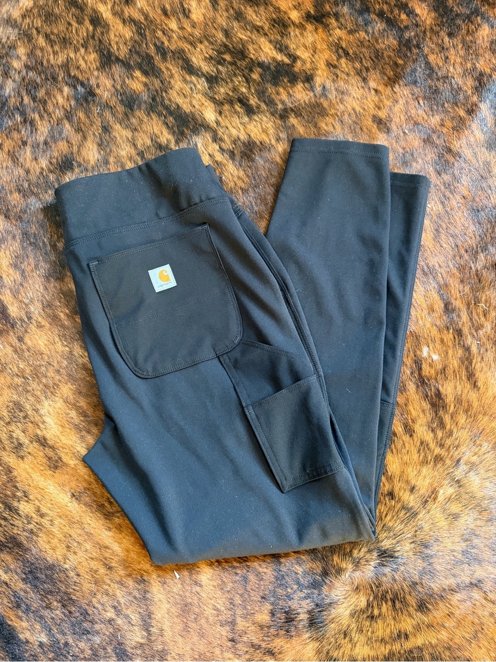 Carhartt Force Fitted Work Pants Black Stretch Utility Women’s L 12/